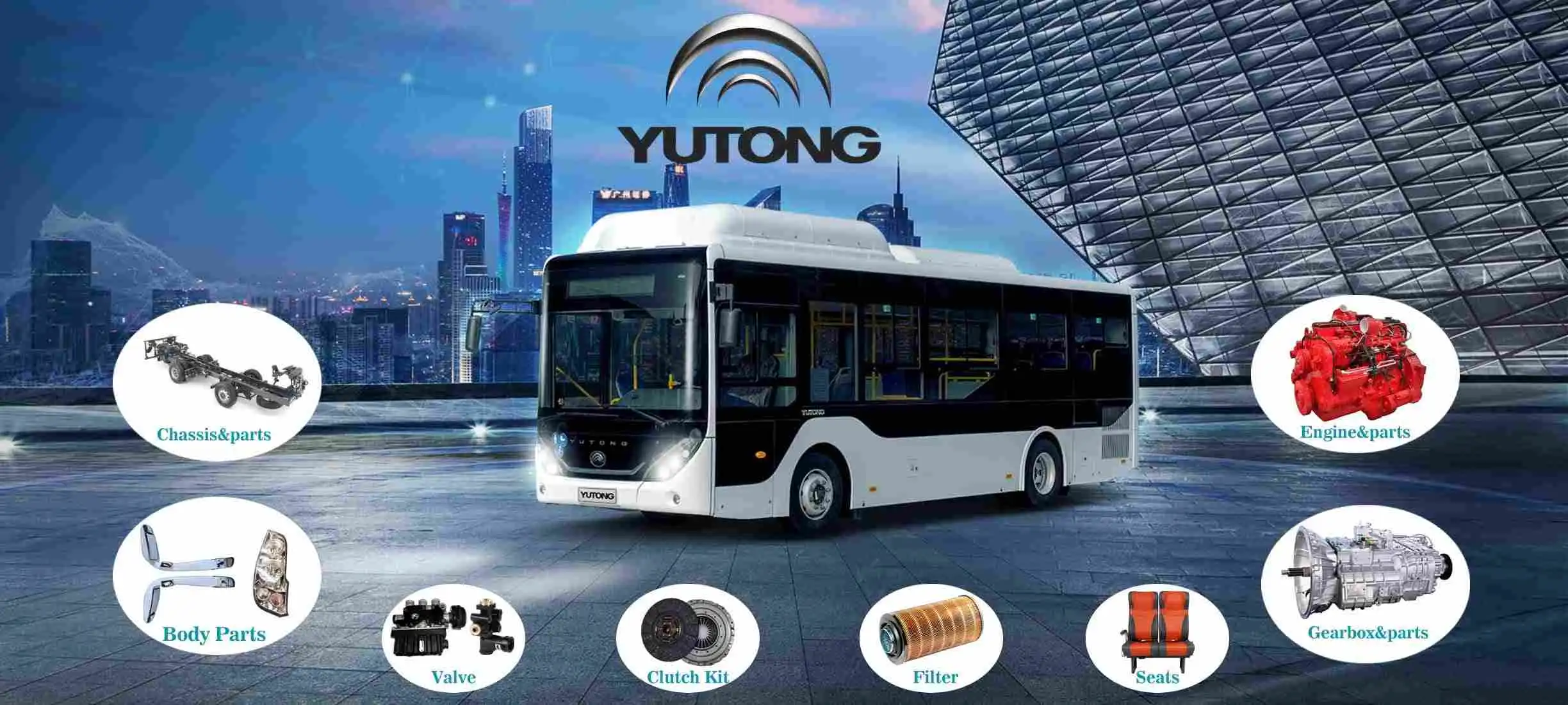 yutong city bus parts