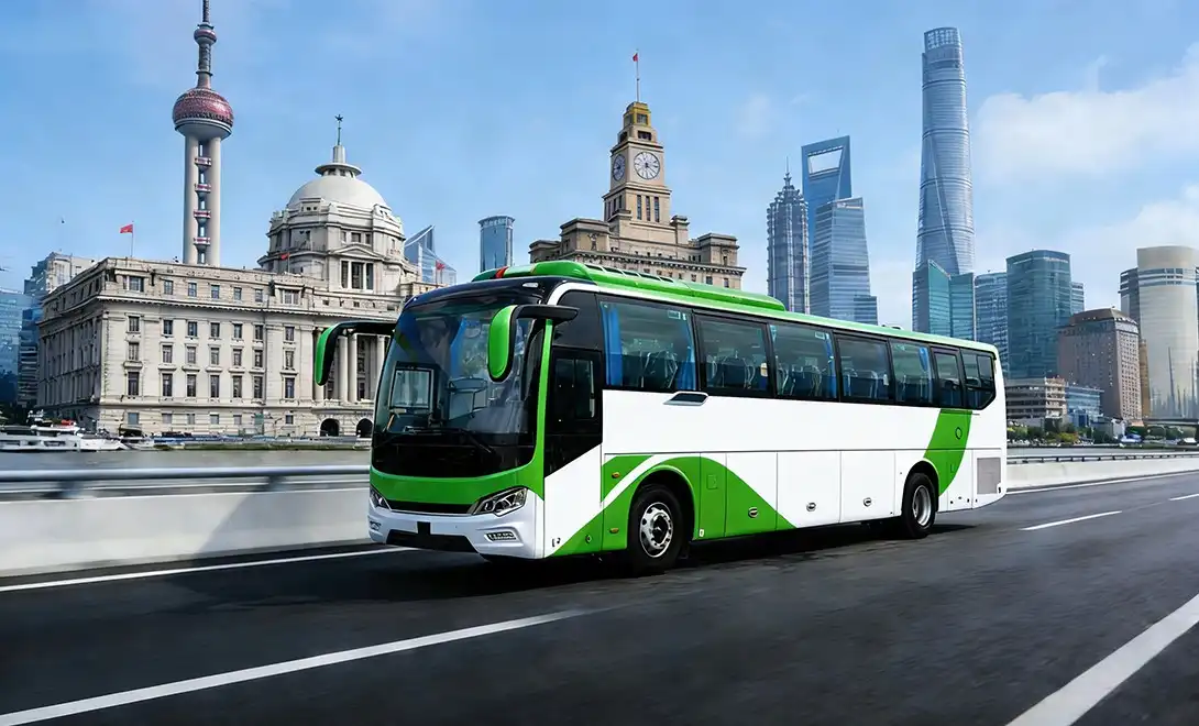 Electric long-distance coach 12m for export
