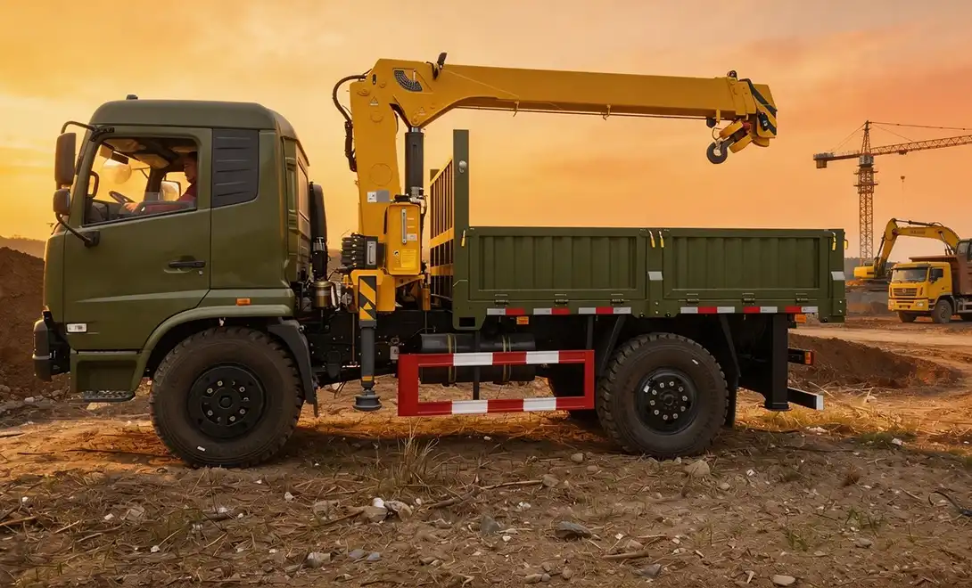 Torsen differential off-road crane truck chassis