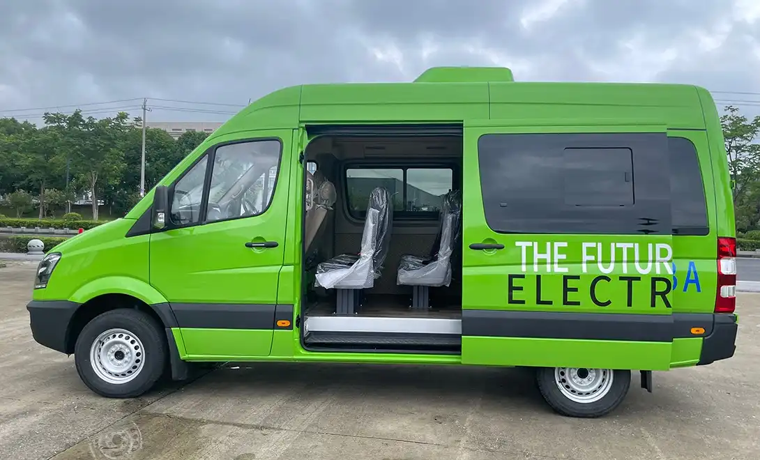 electric Sprinter shuttle bus